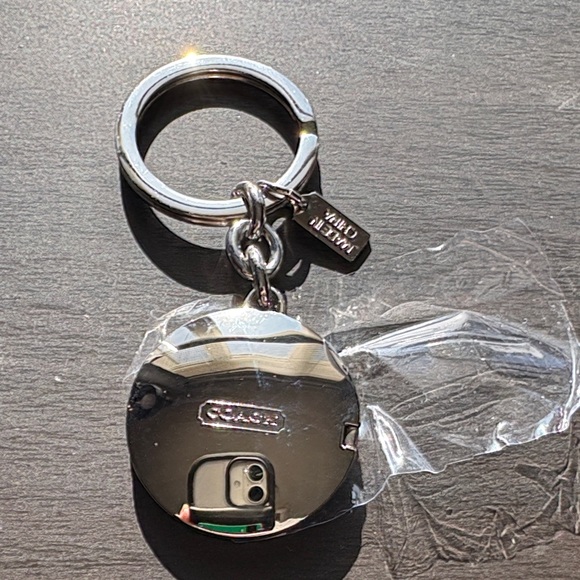 Coach Locket Multicolor Peace Sign Keychain - Picture 5 of 6